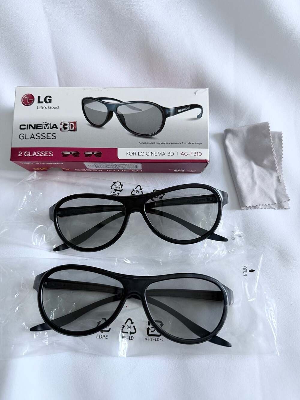 LG Cinema 3D Glasses AG-F310 2-Pack